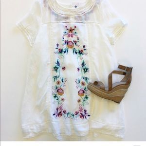 White embroidered top